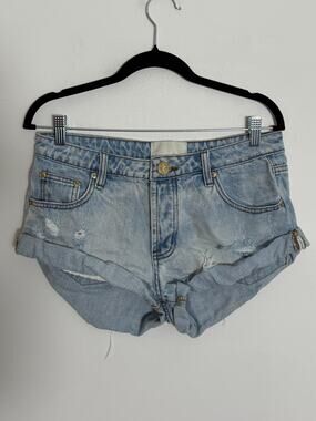 One Teaspoon Cut off button fly shorts size 27